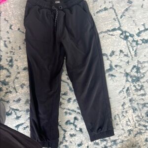 Athleta Black Sweatpants with Adjustable Drawstring